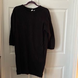 Gap sweatshirt dress black Sz M